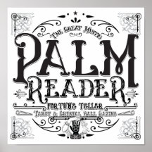 Palm Reader Vintage Magic Fortune Teller Halloween