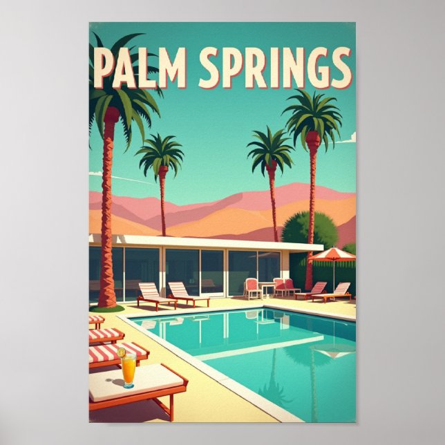 Poster Palm Springs – Paraíso Retro (Frente)
