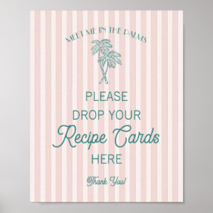 Poster Palm Springs Rosa Compartilhe uma Receita Nupcial 