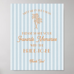 Poster Palma Azul de Palm Springs Lembranças Favoritas co