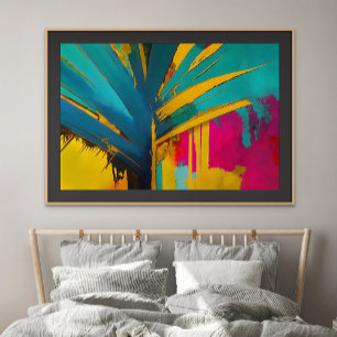 Poster Palma de Ouro – Energia Tropical Abstrata