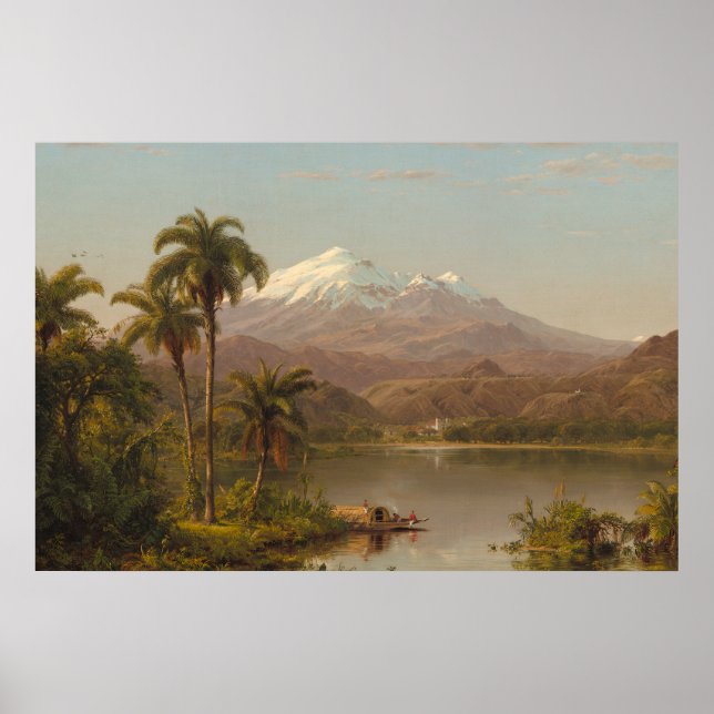 Póster Palmas de Tamaca ao longo do rio de Magdalena em (Frente)