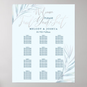 Poster Palmas PixDezines, Platina, Gráfico de Assentos