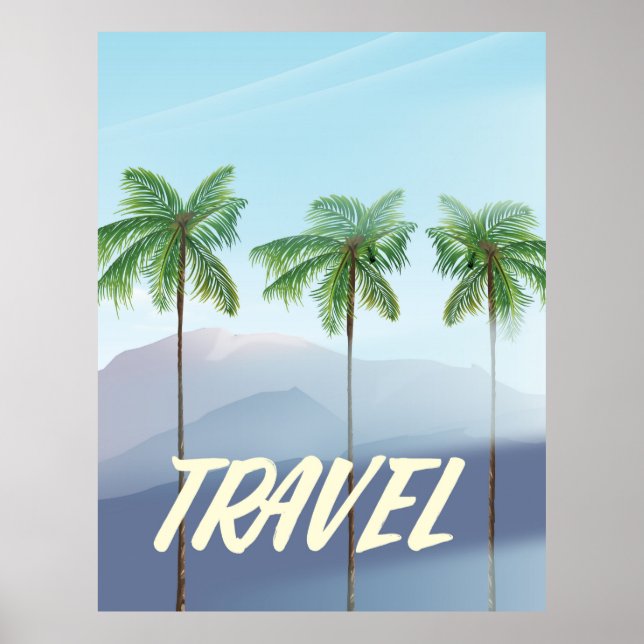 Poster Palmeiras de Viagem (Frente)