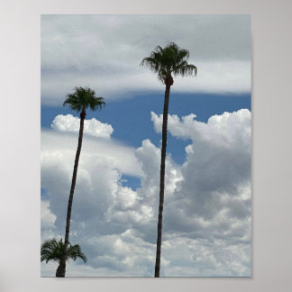 Poster Palmeiras 🌴 E Nuvens ⛅️ 