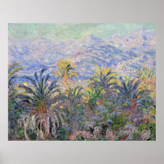 Póster Palmeiras em Bordighera - Claude Monet