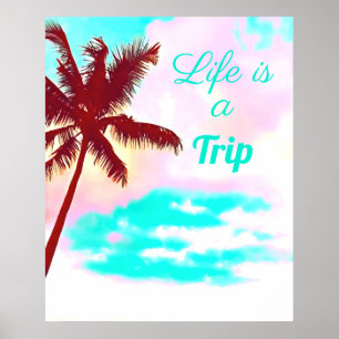 Poster Palmeiras tropicais