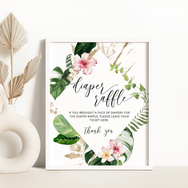 Poster Palmeiras tropicais folhas Fralda (Criador carregado)