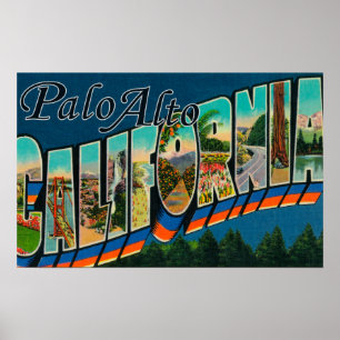Póster Palo Alto, Califórnia - Cenas de Letras Grandes