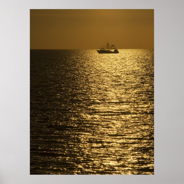 Poster Pamlico Sound Sunset (Frente)