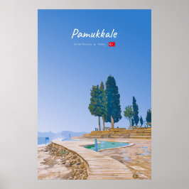 Poster Pamukkale, Turquia - Piscinas Termais