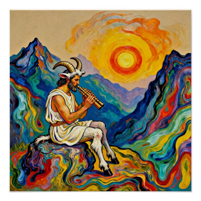 Póster Pan plays his Pipes (Frente)