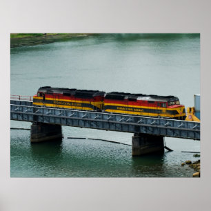 Póster Panama Canal Train