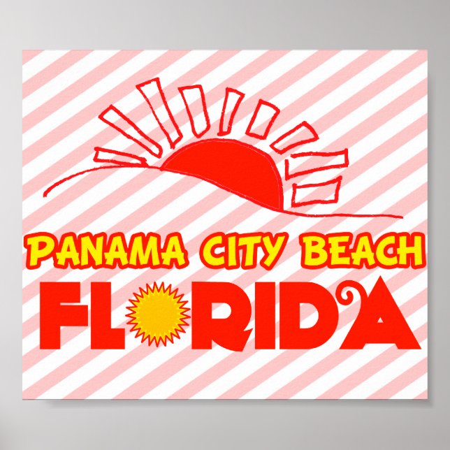 Poster Panama City Beach, Flórida (Frente)