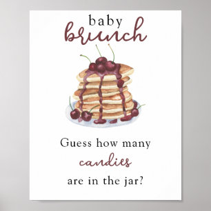 Poster Pancakes Chá de fraldas adivinha quantos doces