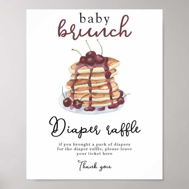 Poster Pancakes Fralda Raffle (Frente)