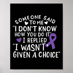 Poster Pâncreas de Fita Roxo de Sensibilização do câncer