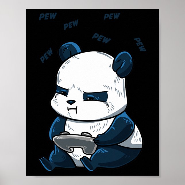 Poster Panda Banco Cute Hob  (Frente)