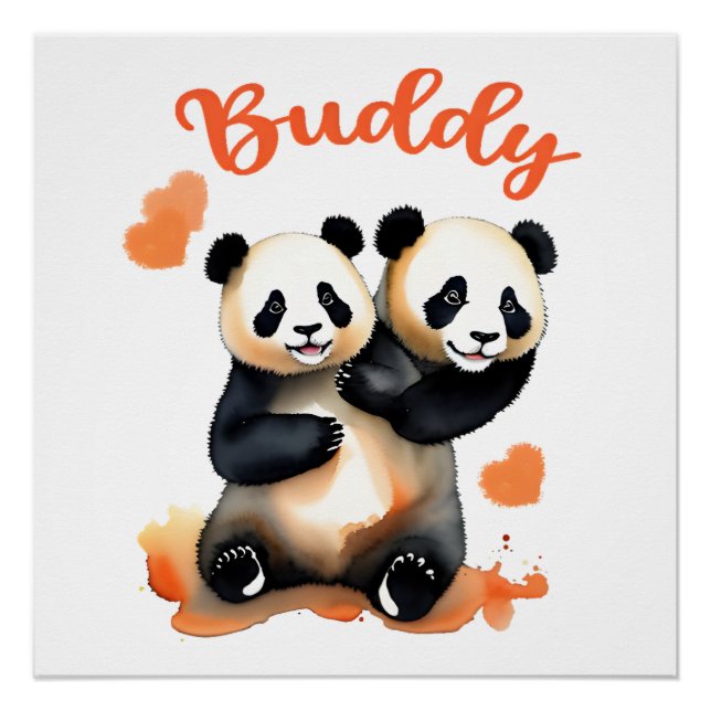 Póster Panda Buddy (Frente)