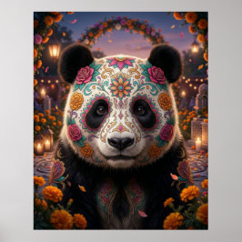 Poster Panda Caveira de Açúcar