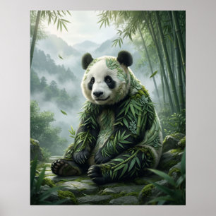 Poster Panda de Bambu Serenidade