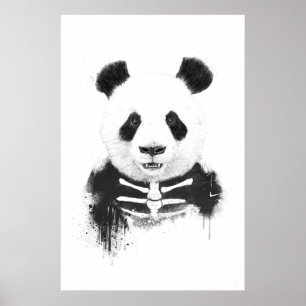 Póster Panda do zombi