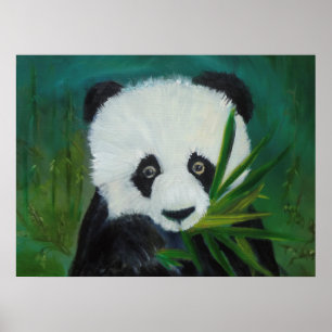 Poster Panda e Bamboo