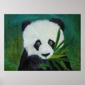 Poster Panda e Bamboo