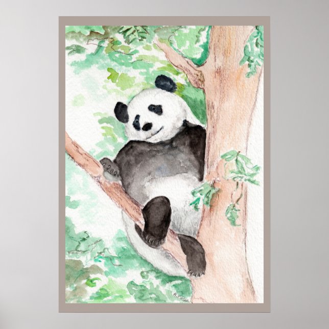 Poster Panda, Relaxando (Frente)