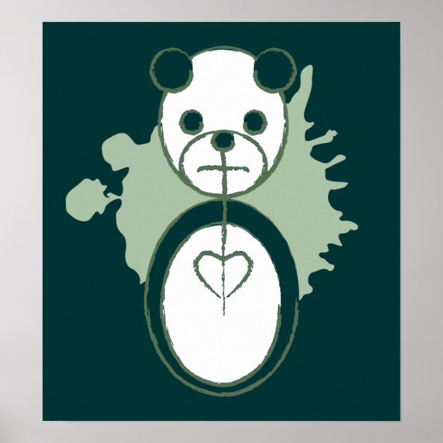 Póster panda splatz. (Frente)