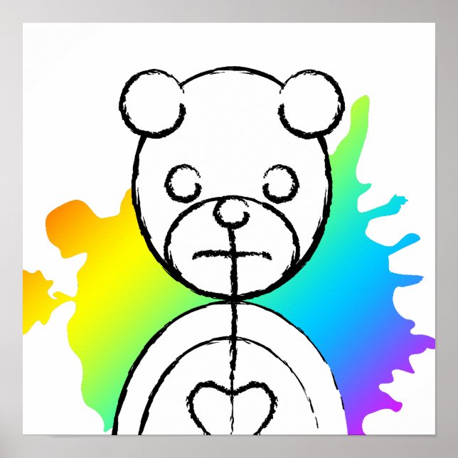 Poster panda splatz. (Frente)