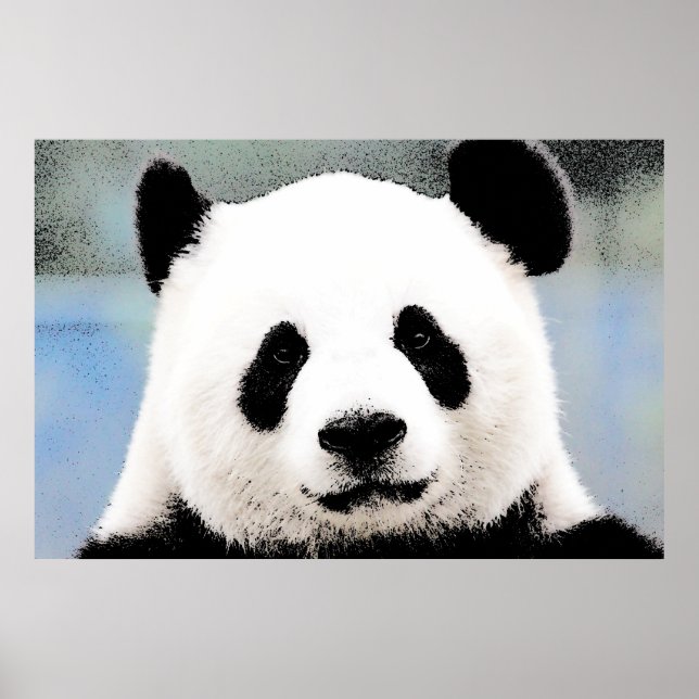 Póster Panda Trabalho de arte (Frente)