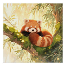 Póster Panda Vermelho