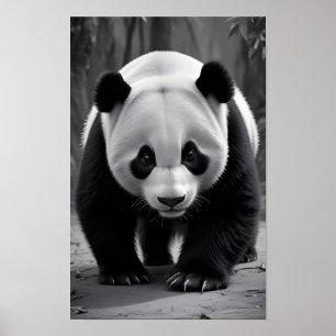 Poster Panda Willife Maiúscula Nature Art Wallpaper
