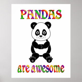 Póster Pandas são incríveis