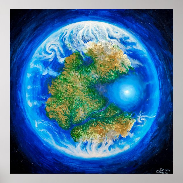 Poster Pangea e o oceano de Tethys (Frente)