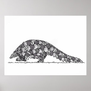 Poster Pangolin na Design de Patrulha