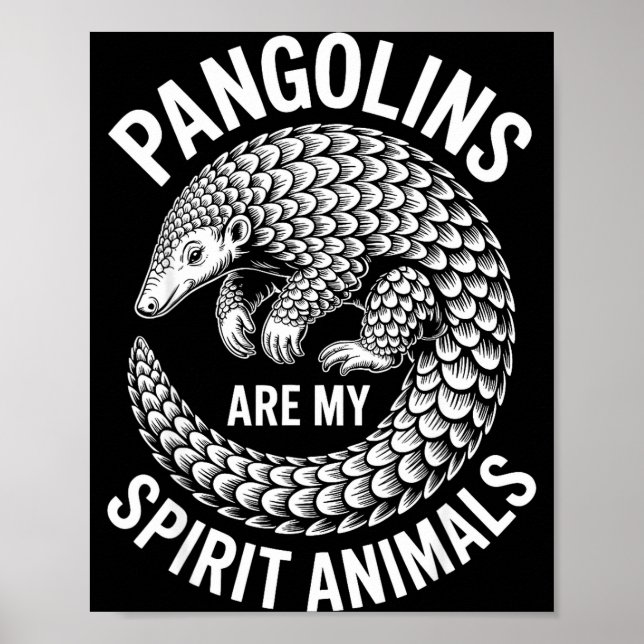 Poster Pangolins Srit Animals Funny Pangolin  (Frente)