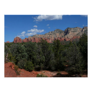 Póster Panorama das Red Rocks em Sedona Arizona