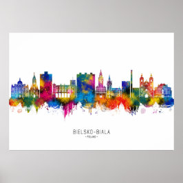 Poster Panorama de Bielsko-Biala Polônia