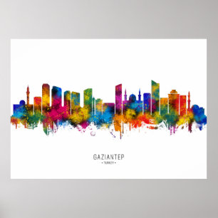 Poster Panorama de Gaziantep Turquia