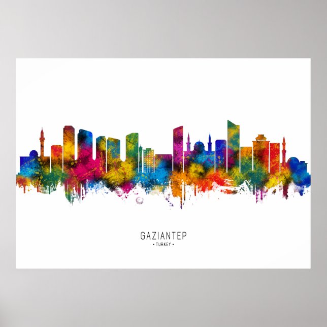 Poster Panorama de Gaziantep Turquia (Frente)