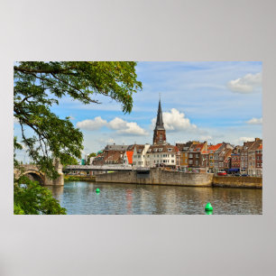 Póster Panorama de Maastricht, Países Baixos