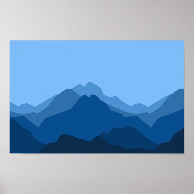 Poster Panorama de Paisagem Montanhosa (Frente)
