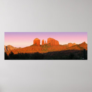 Poster Panorama de Sedona da rocha da catedral