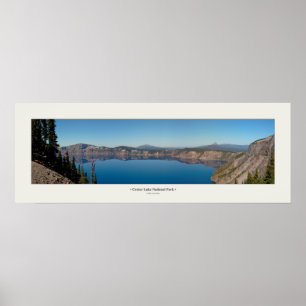 Poster Panorama do lago crater