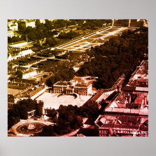 Poster Panorama do parque Belvedere em Viena, Áustria vin