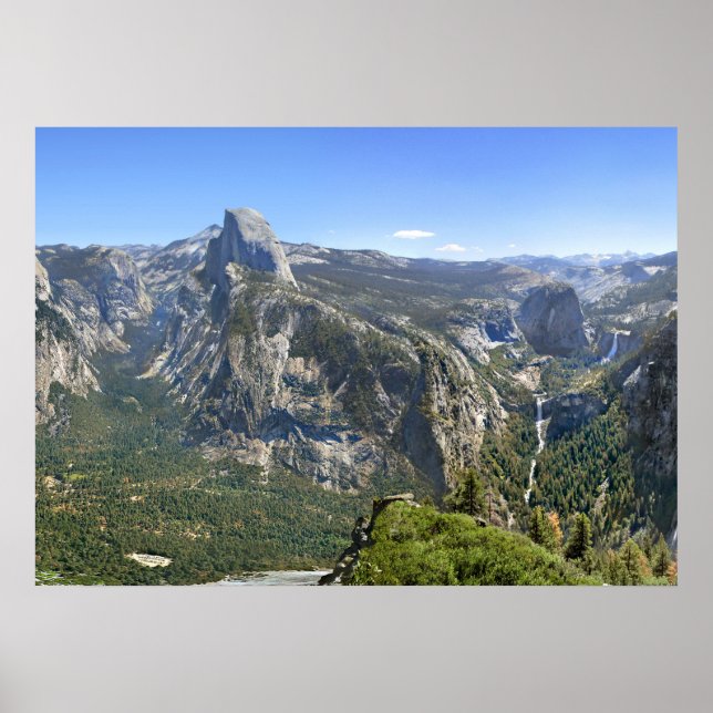 Póster Panorama do Vale do Yosemite - Yosemite (Frente)