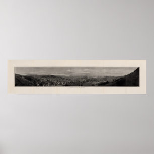 Póster Panorama dos picos gêmeos