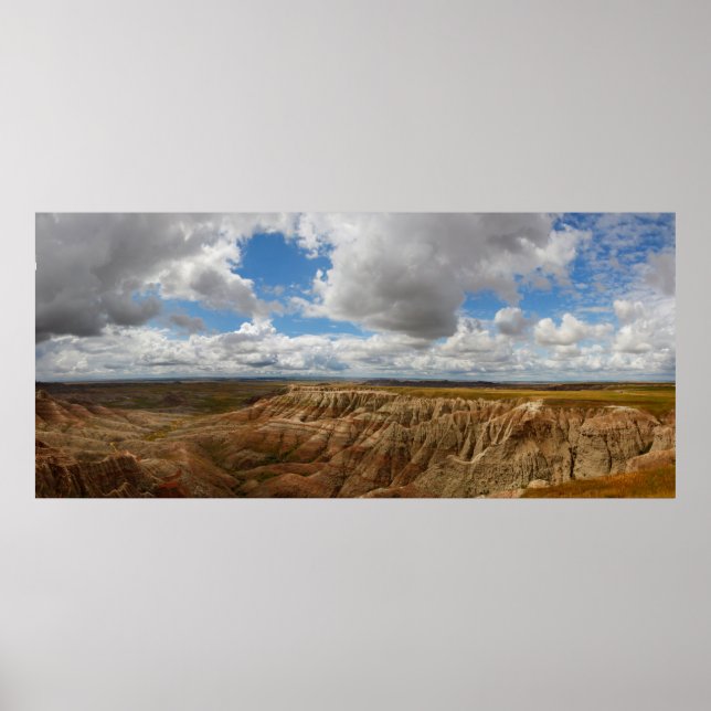 Poster Panorama Point, Badlands National Park, SD (Frente)